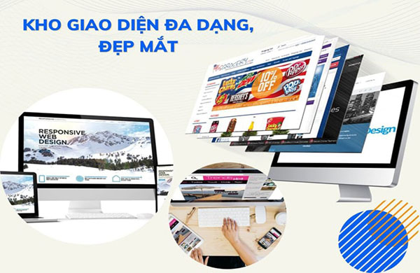 Kho giao diện mẫu phong phú và đa dạng tại Web4s